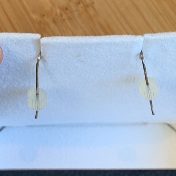 Barmakian Vintage Gold Tone Foil Murano Venetian Glass Heart Dangle Earrings Box - Picture 6 of 11